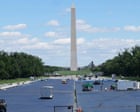 Workers racing to turn reflecting pool blue for Trump may be at risk, union warns