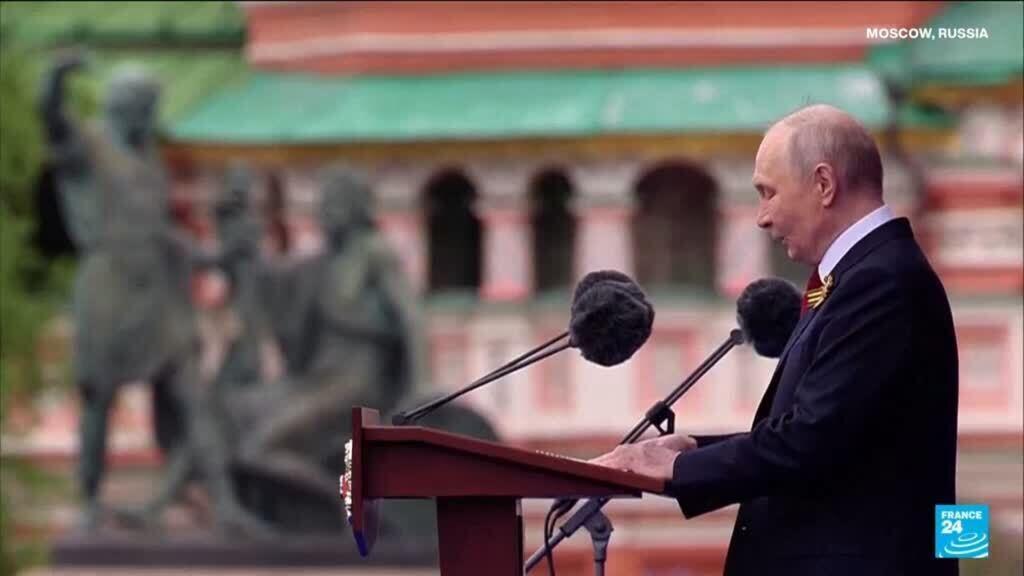 Russian President Putin accuses West of arming Ukraine on Victory Day