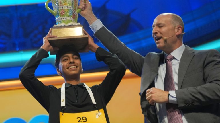 Shrey Parikh, 14, wins the Scripps Spelling Bee after a nail-biting ‘spell-off’