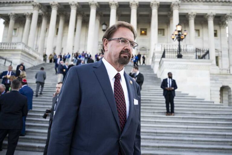 Speaker Johnson Leads Candlelight Vigil On Capitol Steps During National Police Week