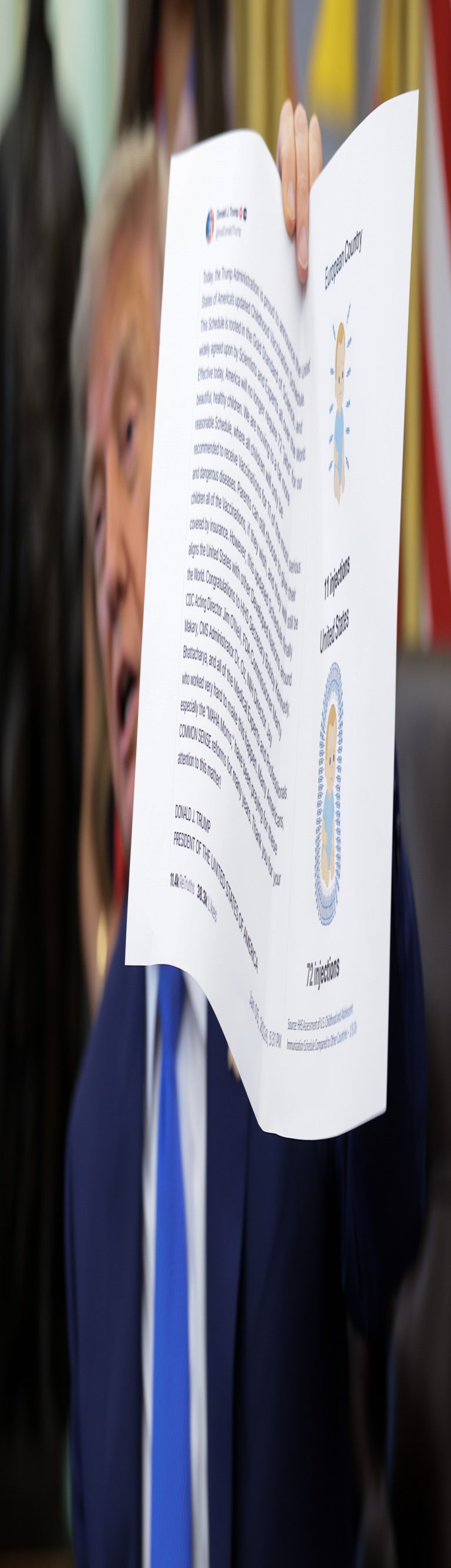 Trump Signs Executive Order Concerning Childhood Vaccine Shots